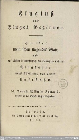 Fluglust und Fluges Beginnen