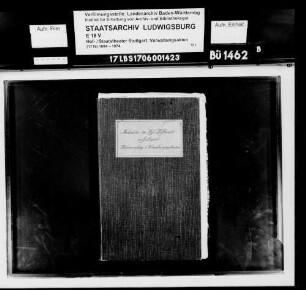 Verwaltungsgebäude: Kostenanschlag Privatexemplar Guter (Maschinenschrift mit handschriftlichen Einträgen und einer Beilage)