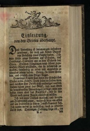 Einleitung von den Briefen ueberhaupt
