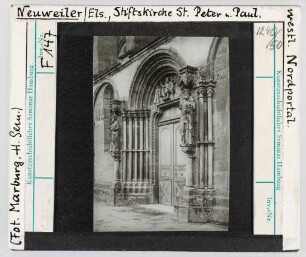 Neuweiler (Elsaß): S. Peter- und Paulskirche, westl. Nordportal