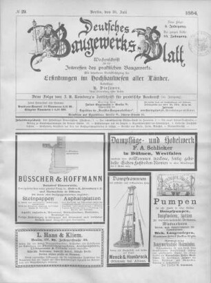 44. Jahrgang. No. 29.