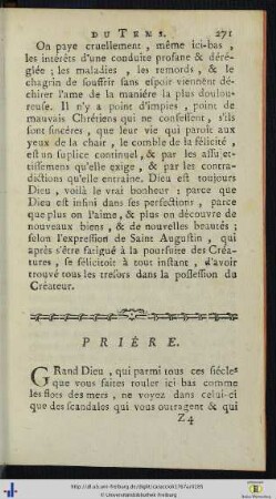 Prière.