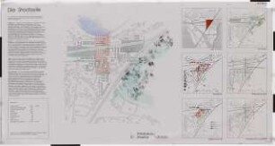 Bahnhof Potsdam-Griebnitzsee Schinkelwettbewerb 1995: Struktur: Lageplan 1:2000, thematische Lagepläne, Text