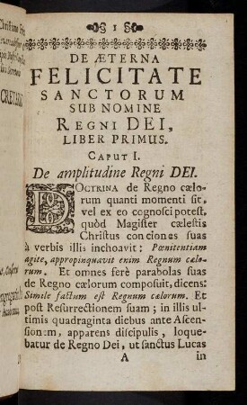 1-351, De Aeterna Felicitate Sanctorum