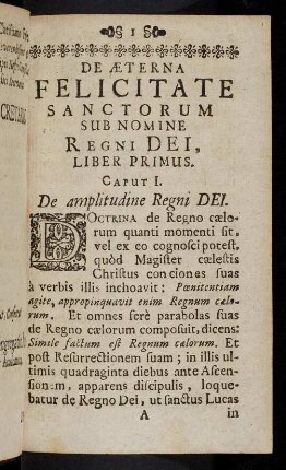 1-351, De Aeterna Felicitate Sanctorum