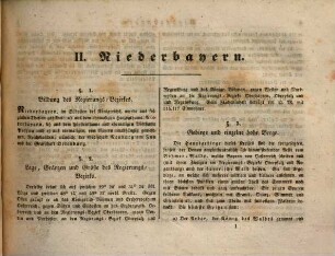 Atlas von Bayern : geographisch-statistisch-historisches Handbuch zur Kenntniß des Zustandes von Bayern in seiner gegenwärtigen Beschaffenheit für alle Stände : mit neun Karten, 3. Lieferung. Niederbayern