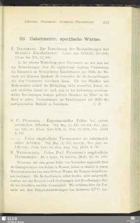 23. Calorimetrie; specifische Wärme