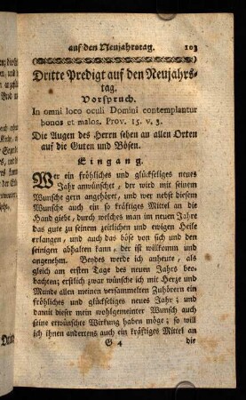 103-117, Dritte Predigt.