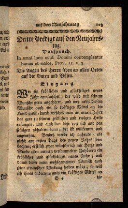 103-117, Dritte Predigt.