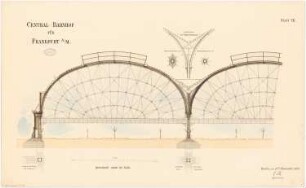 Hauptbahnhof, Frankfurt/Main: Hallenabschlusswand 1:1000
