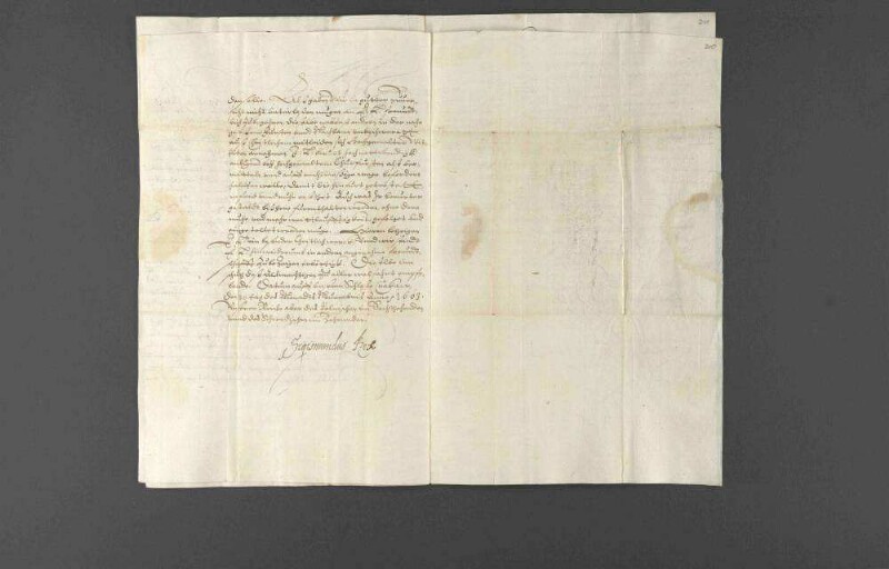 Pfalzgraf Philipp Ludwig wünscht, dass sich Württemberg und Baden bei dem Kurfürsten von Bayern wegen der Wittumsstreitigkeit der verwitweten Pfalzgräfin Anna Margaretha gemeinschaftlich verwenden möchten, was auch von König Sigismund III. von Polen befürwortet wird.