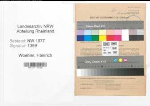 Entnazifizierung Heinrich Woehler , geb. 18.02.1907 (Angestellter)