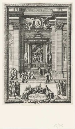 Altarbilder in italienischen Kirche, Titelblatt der Folge "Retables"