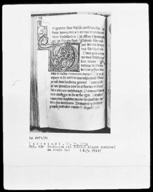 Psalterium und Diurnale — Initiale D (ixit dominus), Folio 89verso