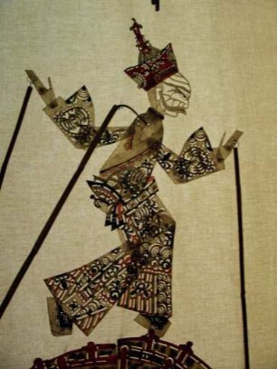 Schattenspielfigur Mann mit Hut