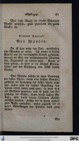 IV. Von Wunden.