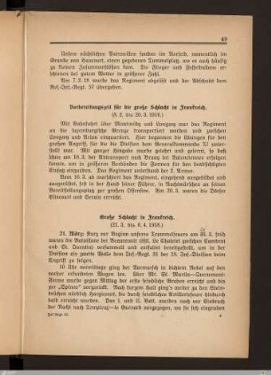 Vorbereitungszeit für die große Schlacht in Frankreich