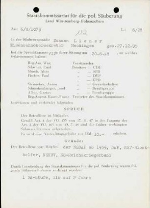 Liener, Johann