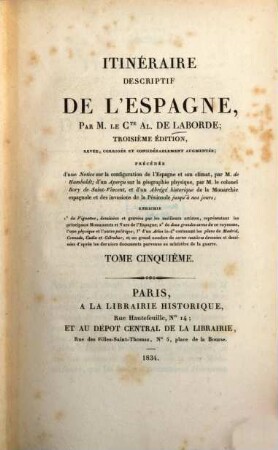 Itinéraire descriptif de l'Espagne, 5,1