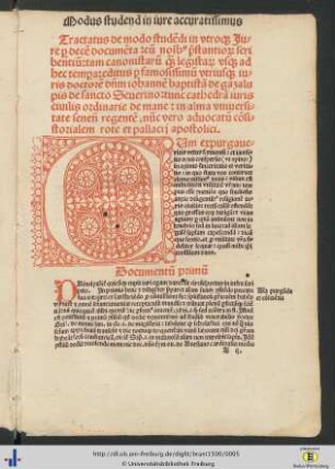 Modus studendi in utroque Jure