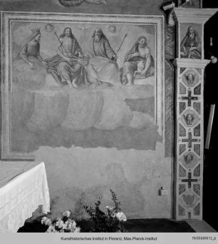 Freskenzyklus mit mariologischen Szenen : Trinität mit Maria und Johannes dem Täufer
