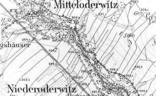 Oderwitz-Niederoderwitz. Meßtischblatt, Sekt. Oderwitz, 1883
