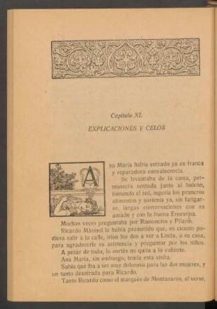 Capítulo XL - Explicaciones y celos