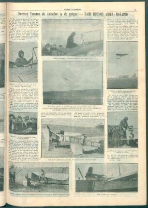 Nuestra semana de aviación [y de guigne) - Raid Buenos Aires = Rosario