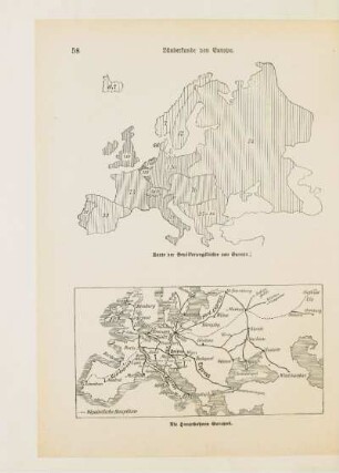 Karte der Bevölkerungsdichte von Europa