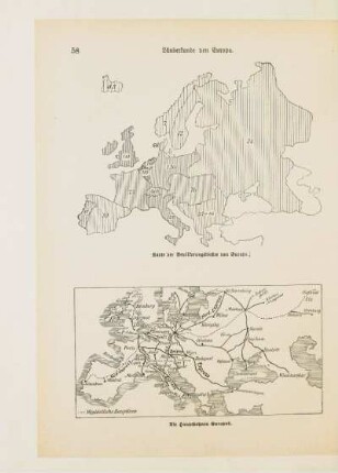 Karte der Bevölkerungsdichte von Europa