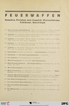 Feuerwaffen (Nr. 277-483)