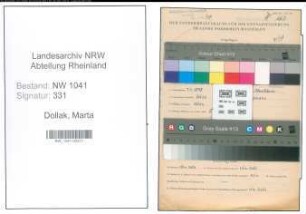 Entnazifizierung Marta Dollak , geb. 07.02.1898 ()