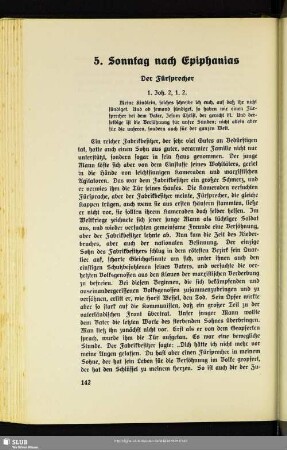 5. Sonntag nach Epiphanias