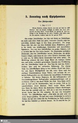 5. Sonntag nach Epiphanias