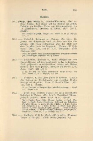 Weimar (Nr. 2151 - 2193)