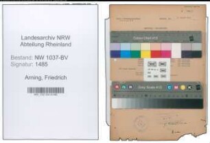 Entnazifizierung Friedrich Arning , geb. 14.08.1903 (Architekt)