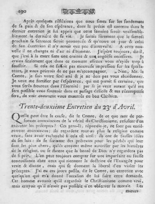 Trente-deuxiéme Entretien du 23e d'Avril.