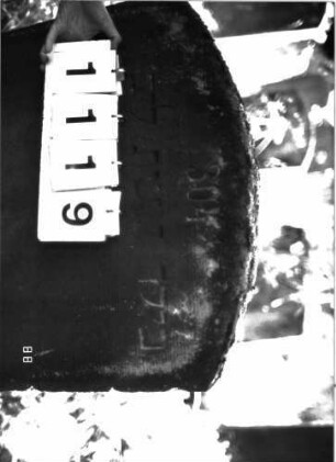Grabstein 1119 (Index: 100098725) Maße HxBxT: 99x68x10 cm: Grabstein 1119 (Detailaufnahme)