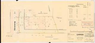 Garten Elisabeth Rudolph, Berlin-Dahlem: Lageplan 1:200 mit Flächennachweis