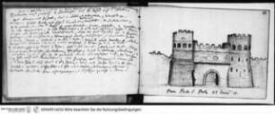 Skizzenbuch Latium, Rom, Porta San Paolo in Rom