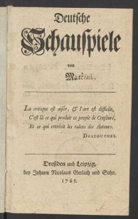 Deutsche Schauspiele