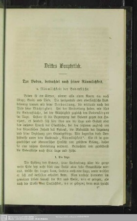 Drittes Hauptstück. Der Boden, betrachtet nach seinerRäumlichkeit