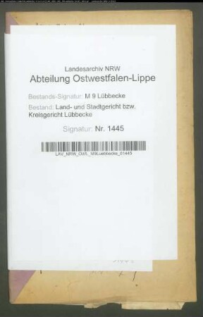 Erblasser: Tinnemeier, Heinrich Wilhelm: