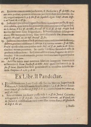 Ex Libr. II. Pandectar.