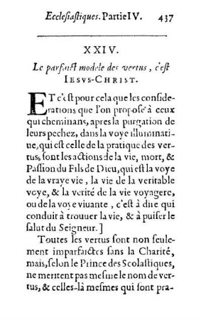 XXIV. Les parfaict modele des vertus, c'est Iesvs-Christ