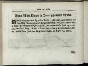 Wann sich die Klingen in Quart zusammen befinden. [inkl. Abbildung]