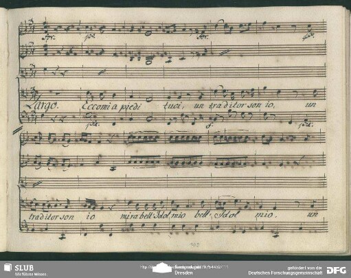 Cavatina: "Eccomi a piedi tuci"