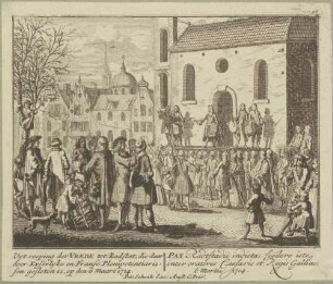 Verkündigung des Rastatter Friedens vom 6. März 1714