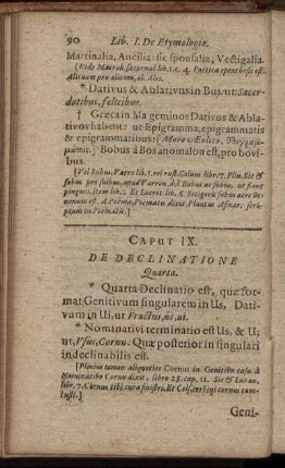 Caput IX. De Declinatione Quarta.