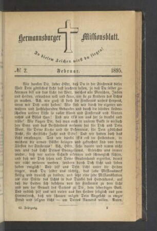 N°. 2. Februar. 1895